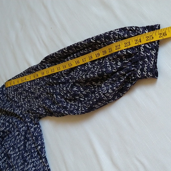 Cabi navy long sleeves tunic blouse size small oversized - Picture 13 of 14